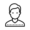 Person icon indicating a list item