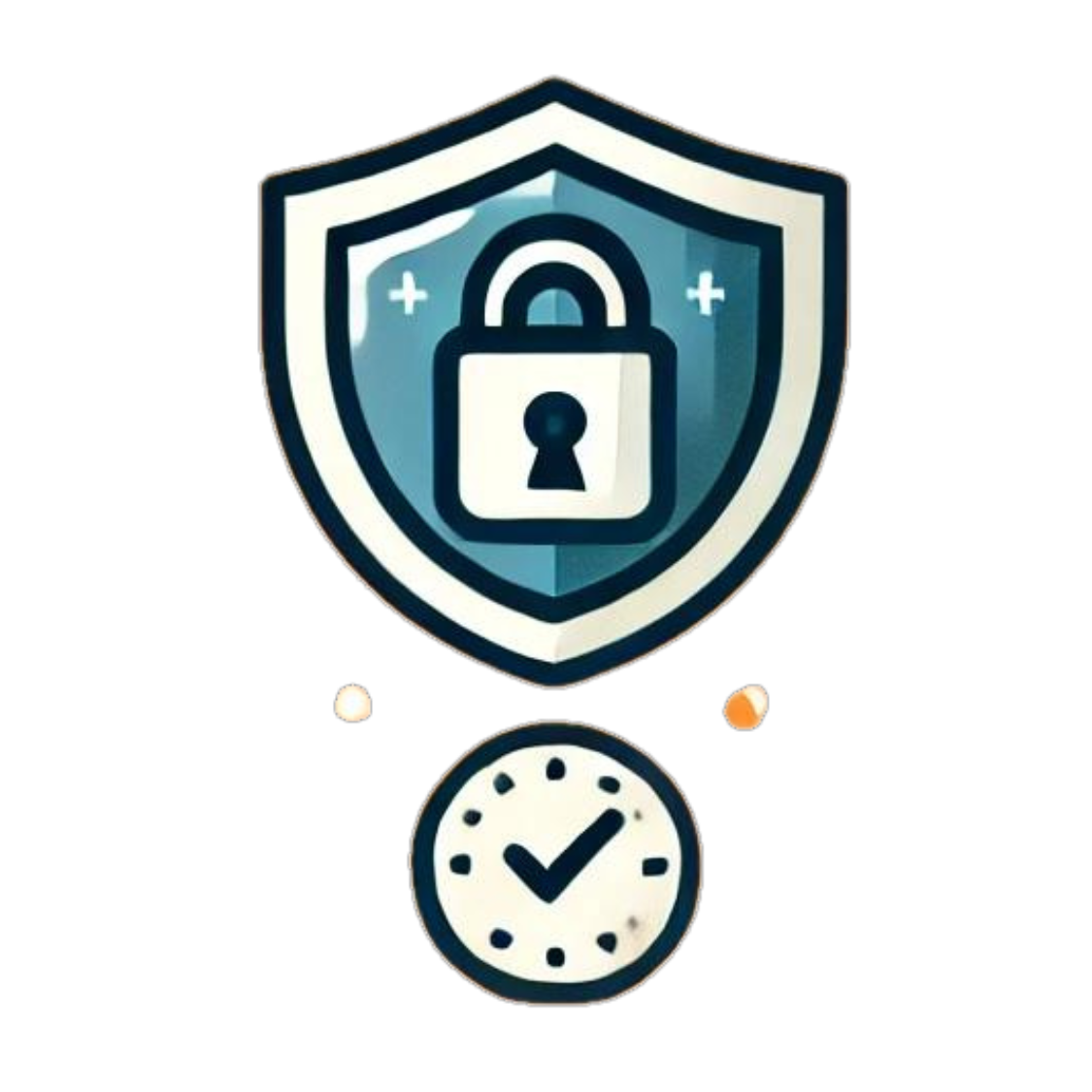 Shield with a checkmark, representing secure and safe online transactions