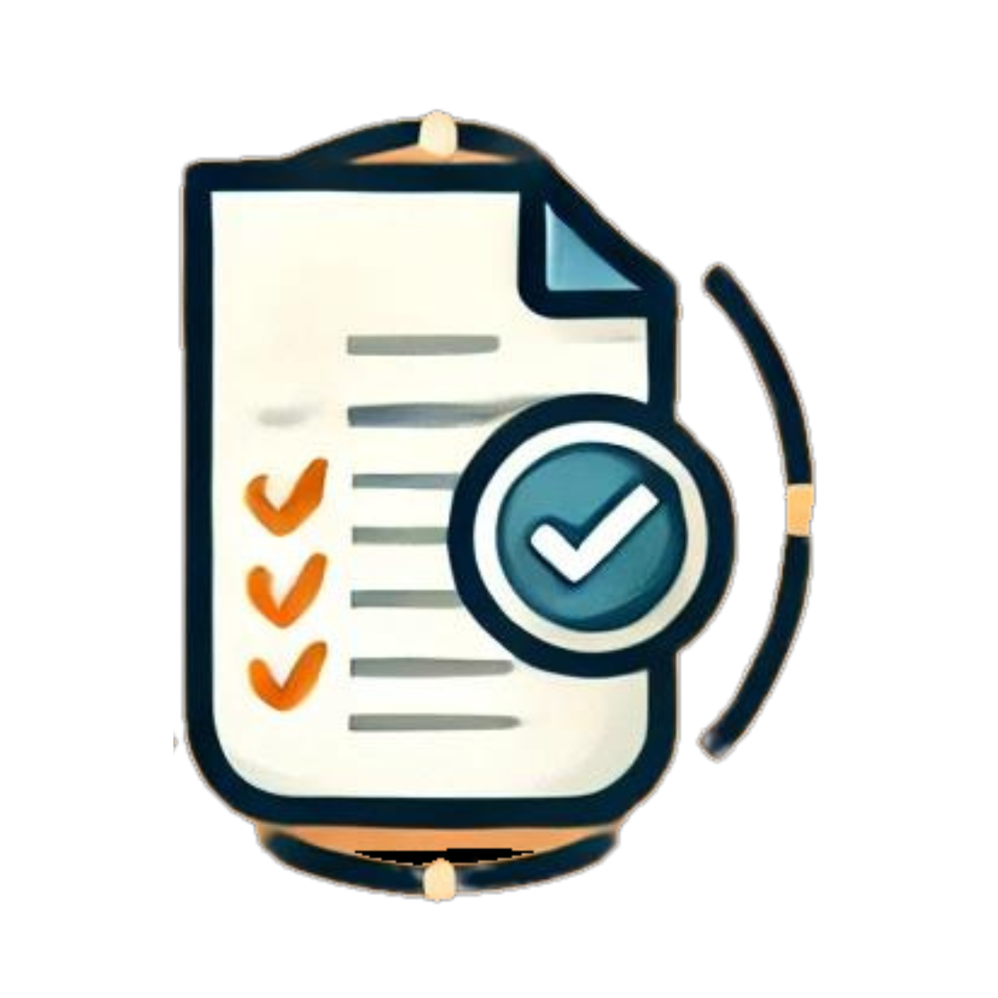 Magnifying glass with documents, indicating easy access to road tax information
