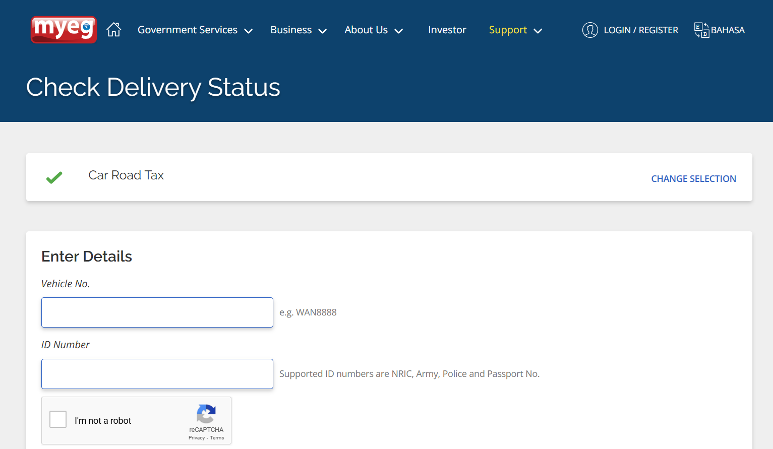 How To Check Road Tax Delivery Status