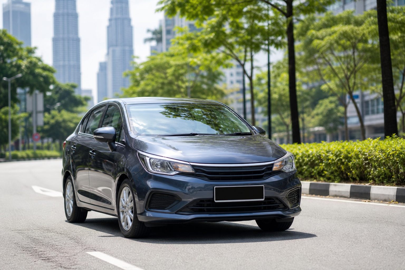 Malaysia road tax calculator - car on a Malaysian road